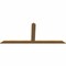 Ekena Millwork Portland Timber Gable Bracket, Western Red Cedar, 96"W x 40"H x 1 1/2"D x 5 1/2"F, 10/12 Pitch GBW096X40X0206POR00SWR - alternate 2